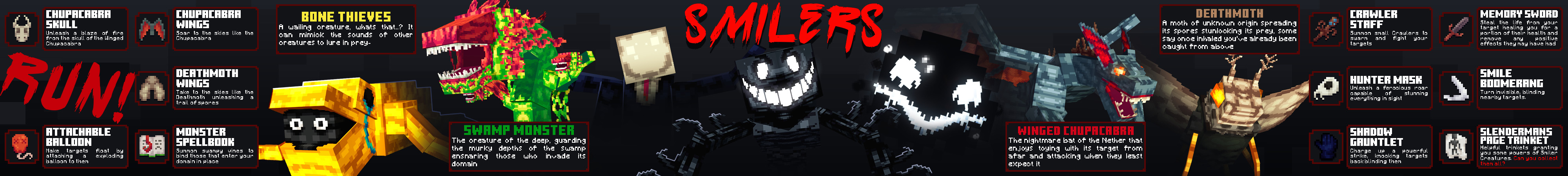 SMILERS Backrooms Creatures Panorama
