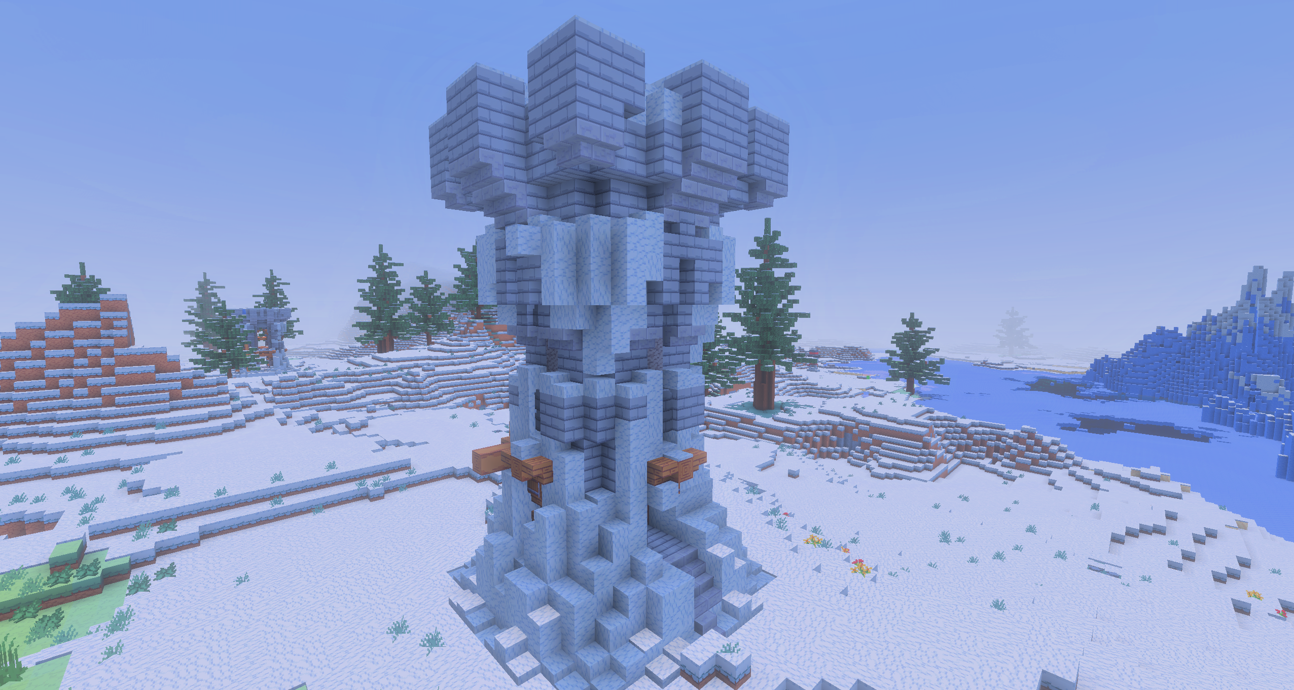 Small Snowy Tower